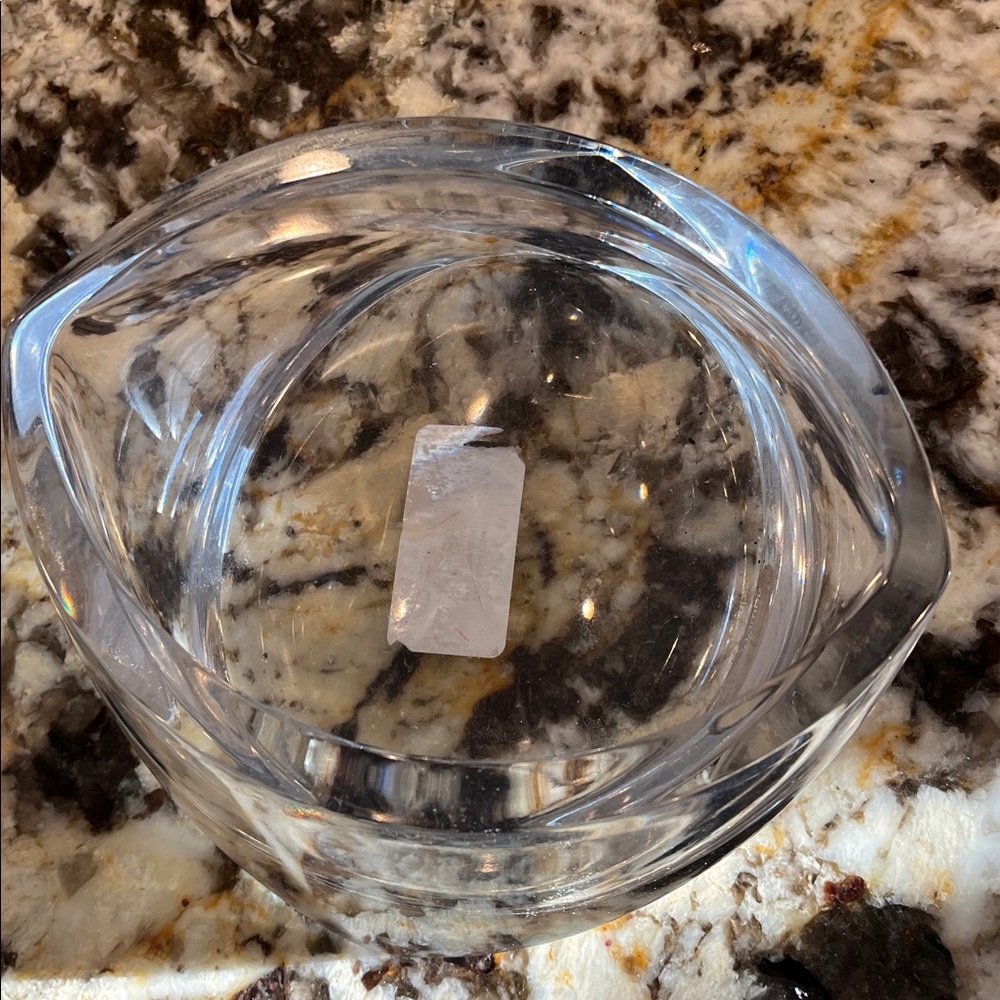 Nambe Elegant Clear Glass Bowl - Picture 3 of 3